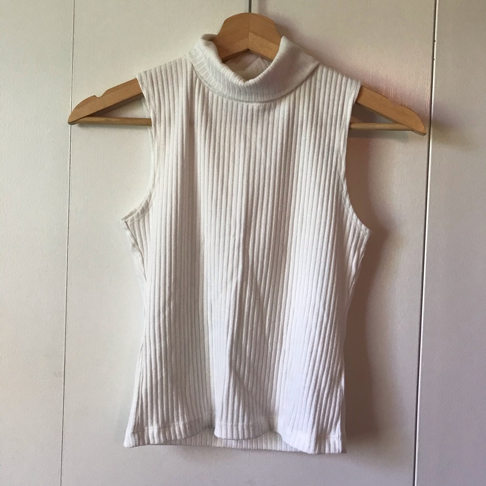 White High Neck Forever 21 Tank